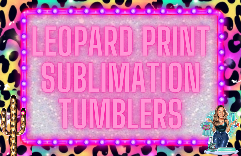 Leopard Print Sublimation Tumblers