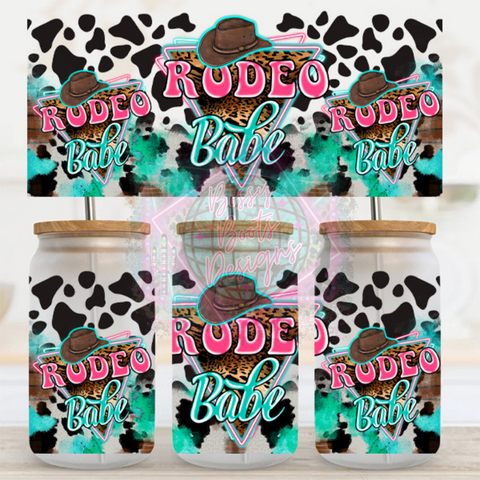 16oz UV DTF cup Wrap- Rodeo Babe