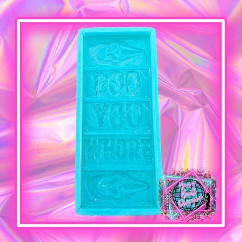 Boo You Whore Ghost Face Snap Bar Mold (Exclusive)