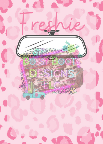 Light Pink Leopard Freshie Bag File