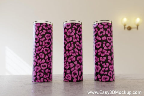 Black and Pink Leopard Print