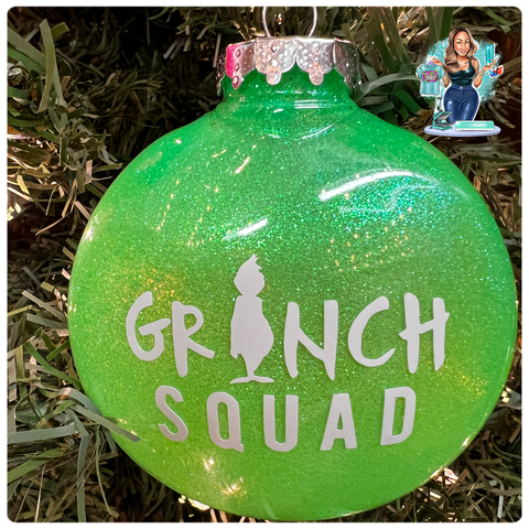 Grinch Squad Large Disc Ornament