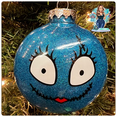 Blue Sally Large Disc Ornament