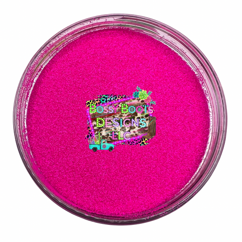 Electric Pink Matte Glitter