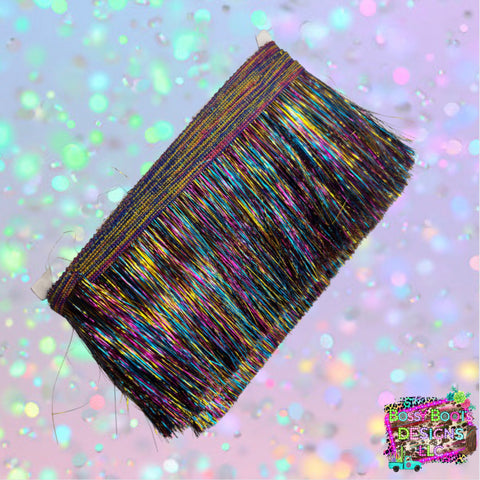 (4”)Rainbow Tinsel Fringe