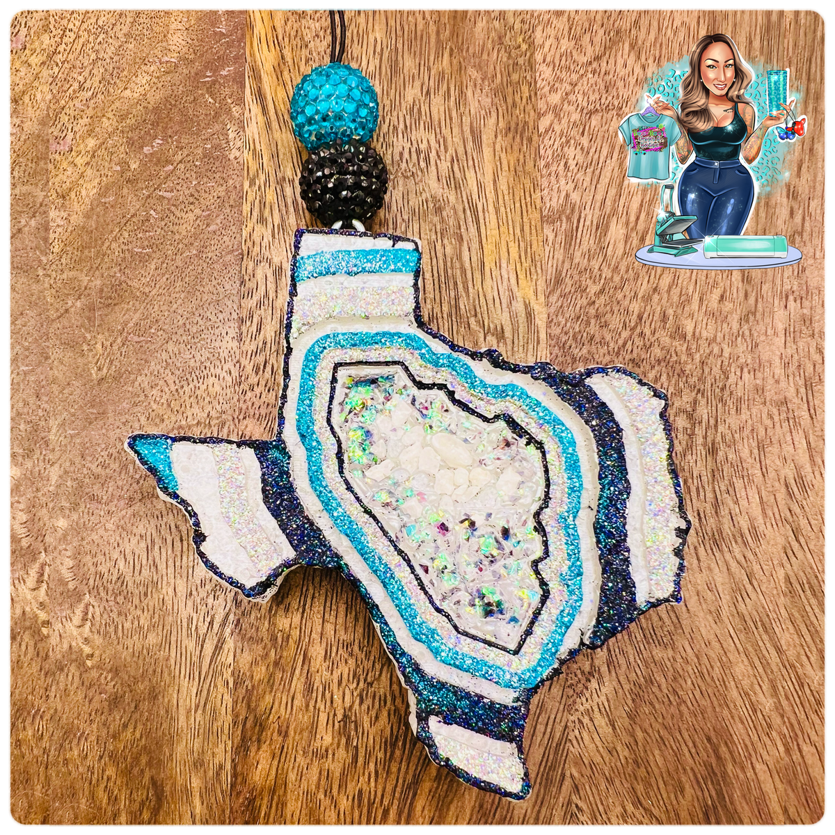 3D Solid Geode Texas – BossyBootsDesigns