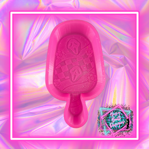 Retro Ghost Face Popsicle