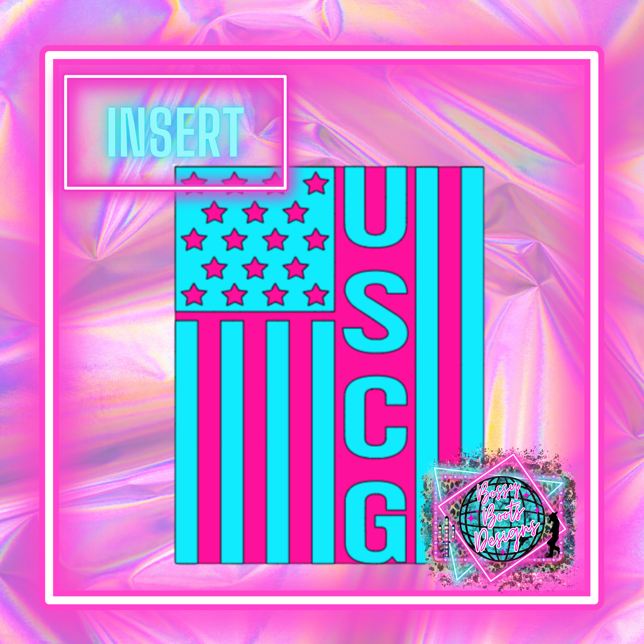 USCG Flag Rectangle Insert