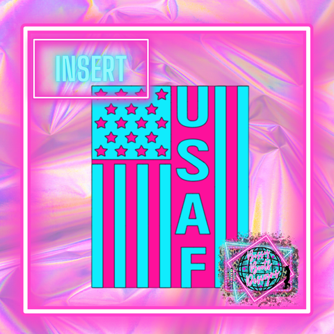 USAF Flag Rectangle Insert