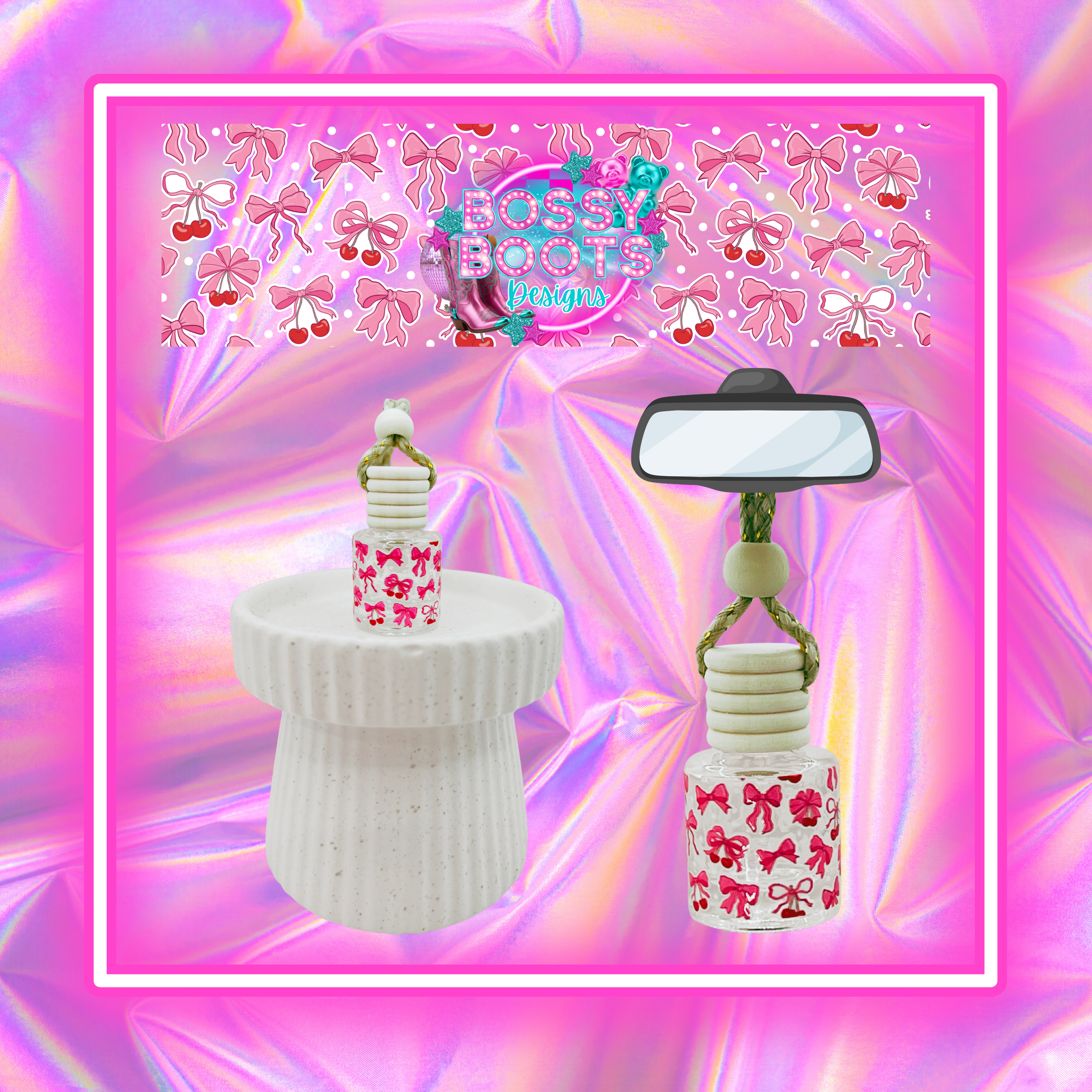 Cherries & Bows UV DTF Diffuser Wrap – BossyBootsDesigns