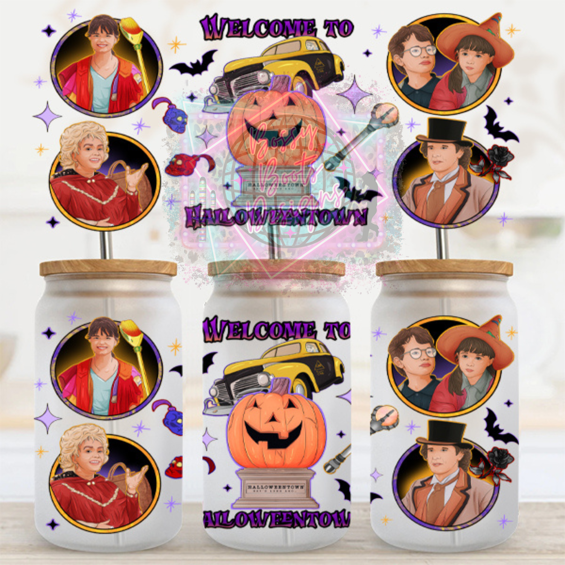 16oz UV DTF Cup Wrap-Halloweentown