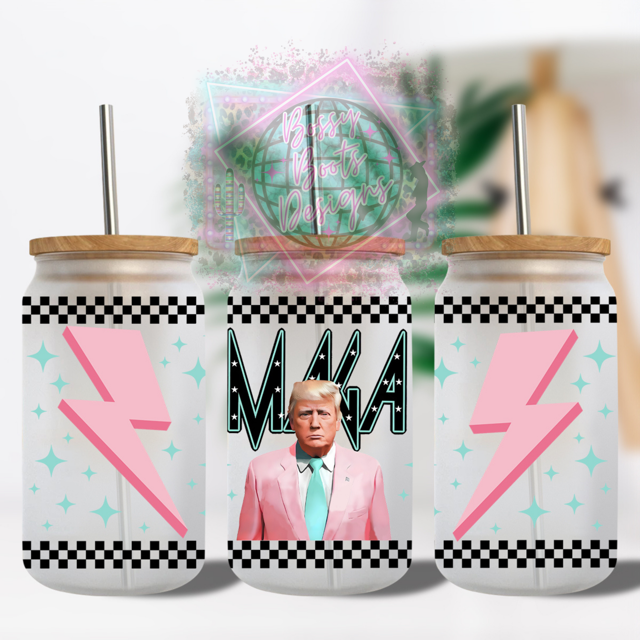 MAGA Trump 16oz Glass Can