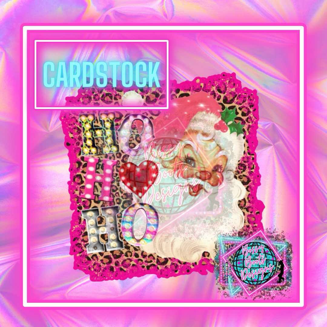HoHoHo Santa Cardstock