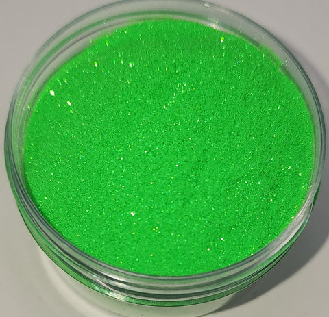 Neon Green Iridescent Glitter Dust