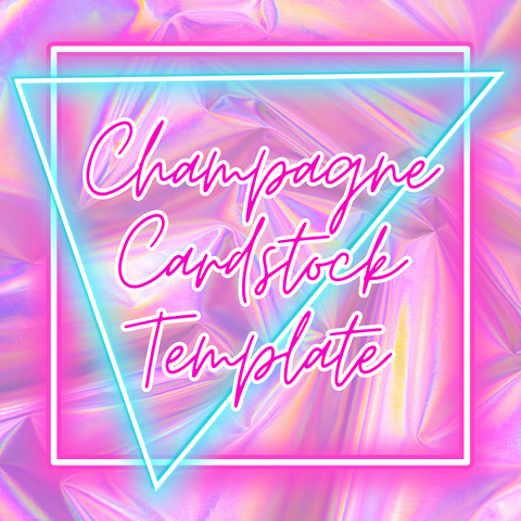 Champagne Cardstock Template