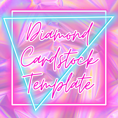 Diamond Cardstock Template