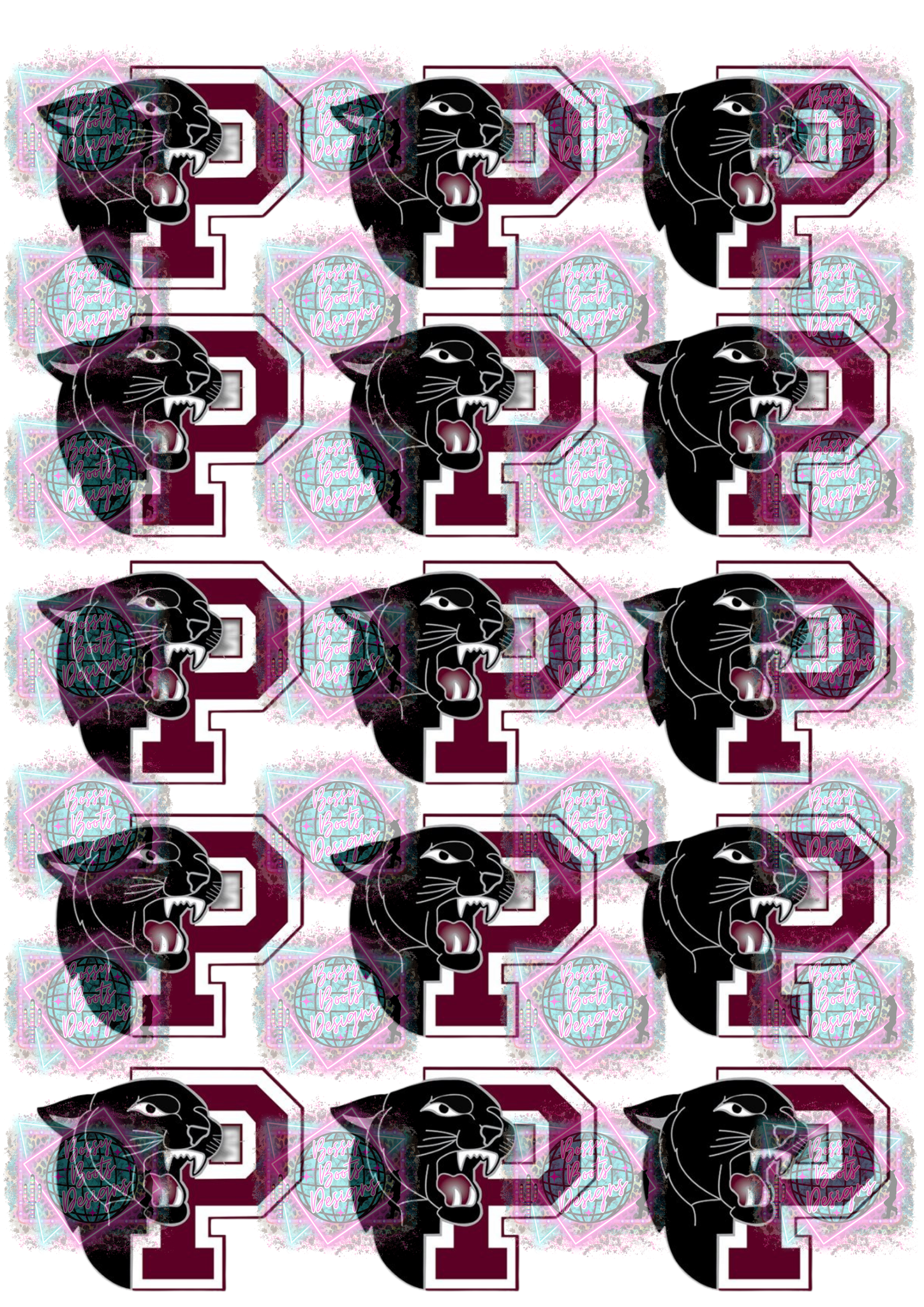 Exclusive Freshie Decal Sheet- Panthers