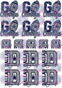 Exclusive Freshie Decal Sheet- Dallas Football Team 1