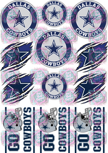 Exclusive Freshie Decal Sheet- Dallas Football Team 2