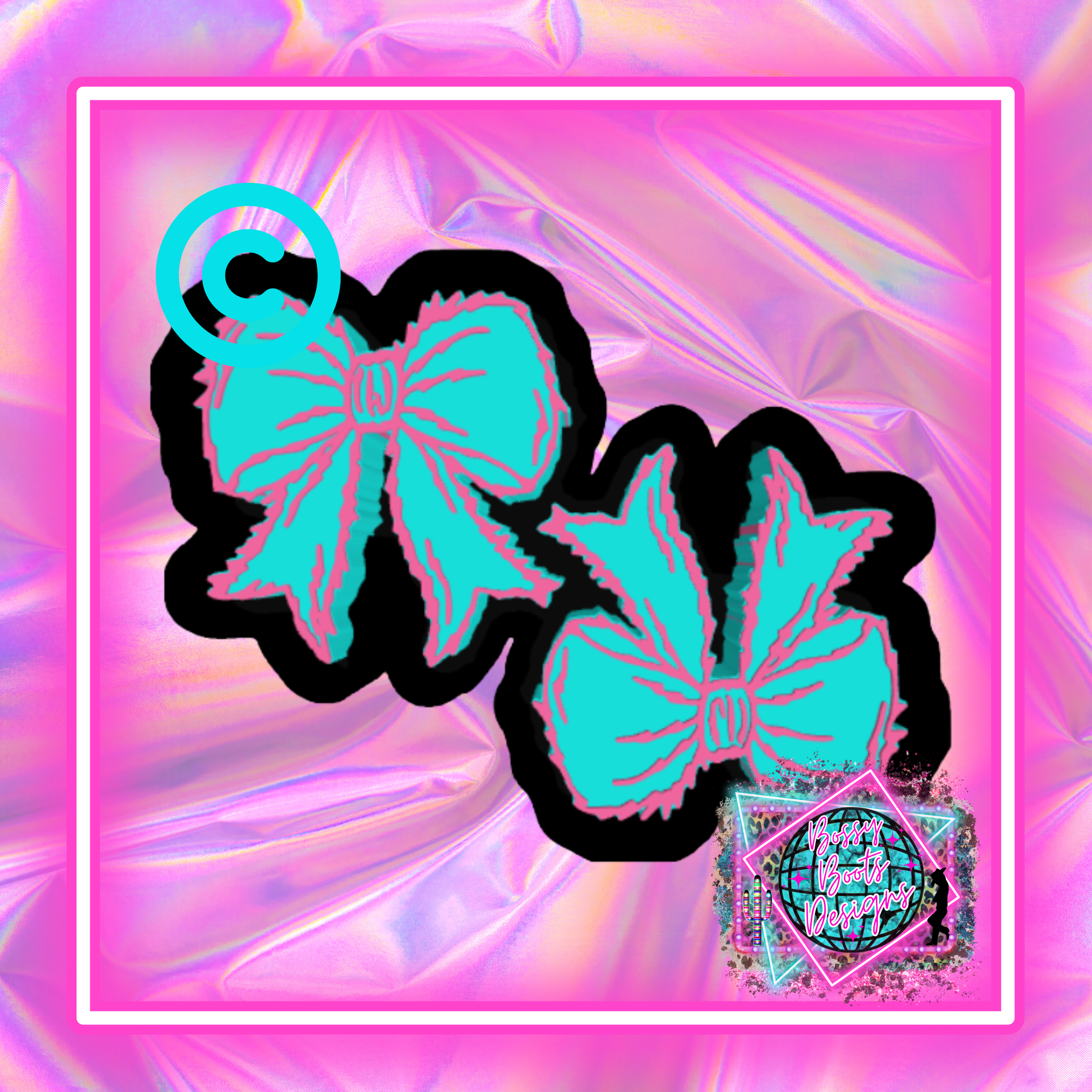 Mean One Furry Bow Vent Clips