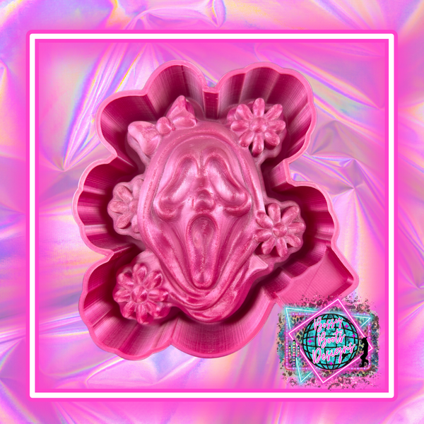 (3D) Floral Ghost Face