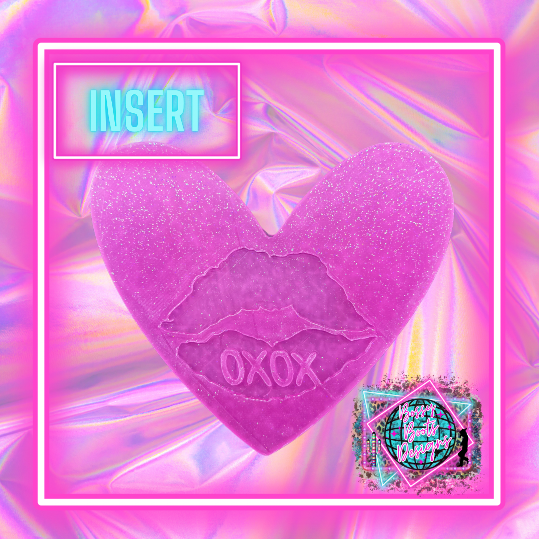 XOXO Lips Heart Insert