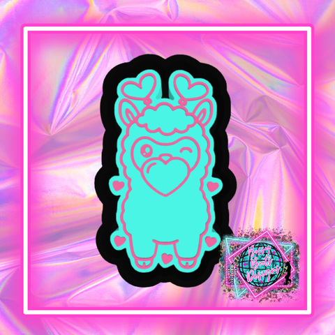 Bubble Heart Llama