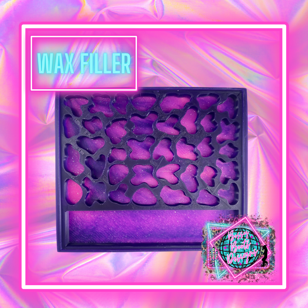 Medium Cow Print Wax Filler Mold W/ Catch Tray (Exclusive)