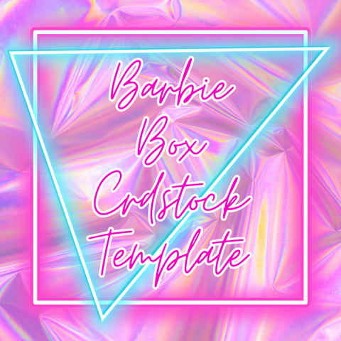 Barbie Box Cardstock Template