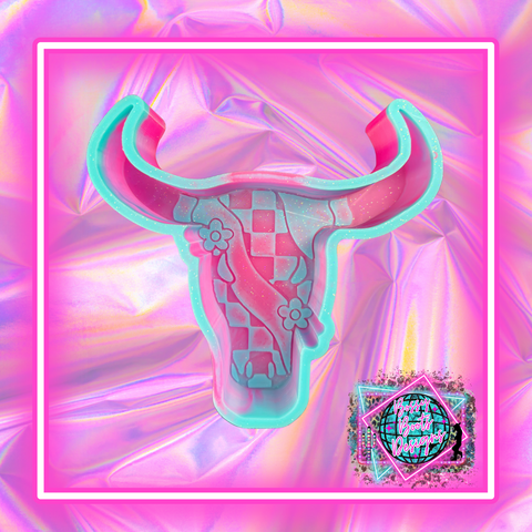 Retro Checkered Bull