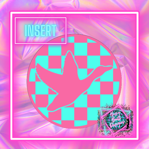 Checkered Duck Circle Insert