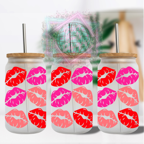 Lips 16oz Glass Can