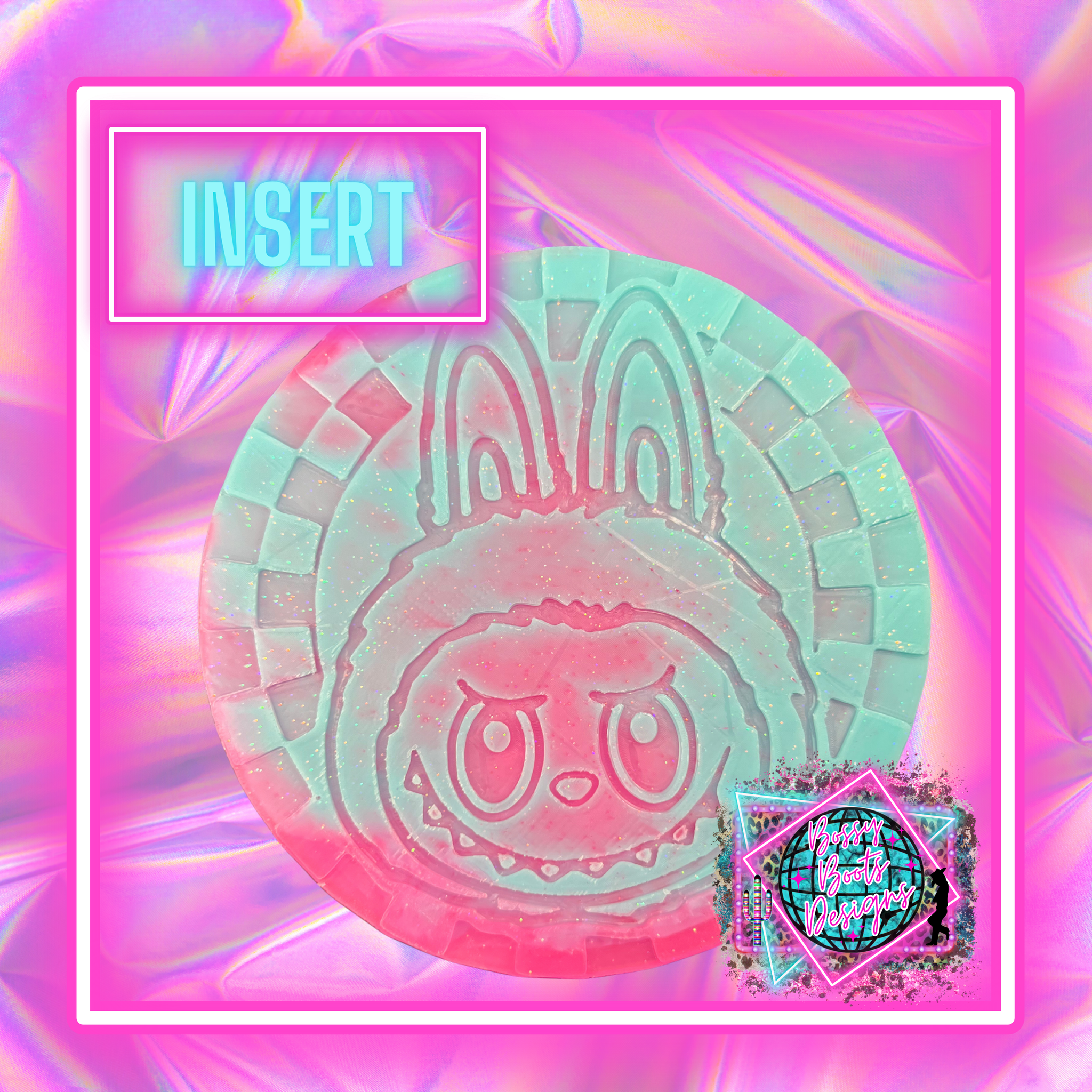 Retro Labubu Circle Insert