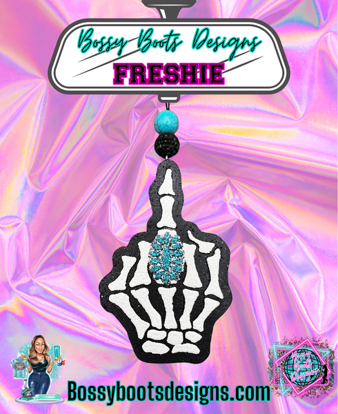 Turquoise Skelly Middle Finger (Exclusive)