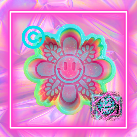 Turquoise Smiley Flower Insert Mold (Exclusive)
