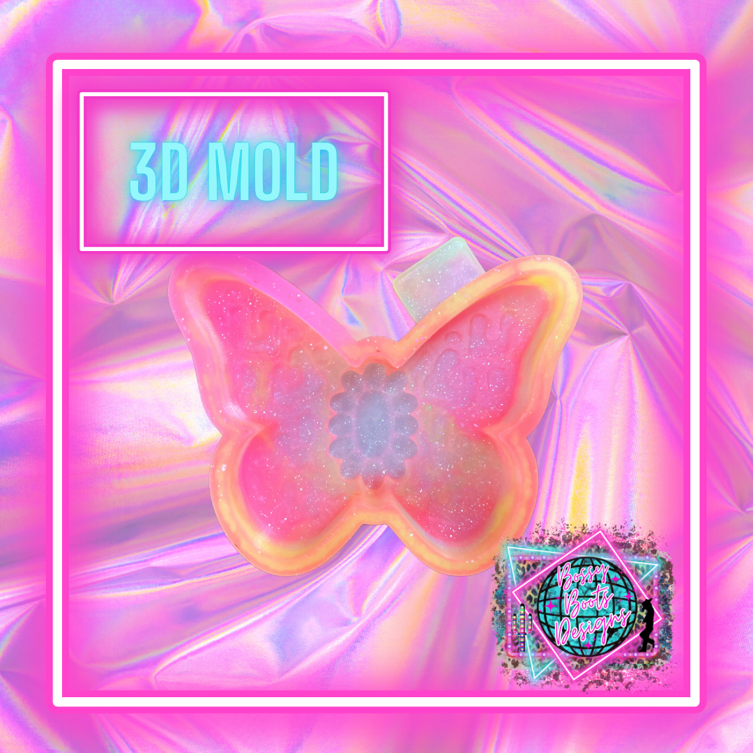 (3D) Leopard Concho Butterfly