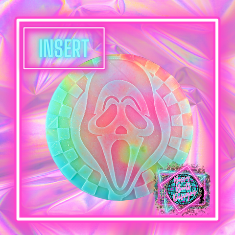 Retro Ghost Face Circle Insert