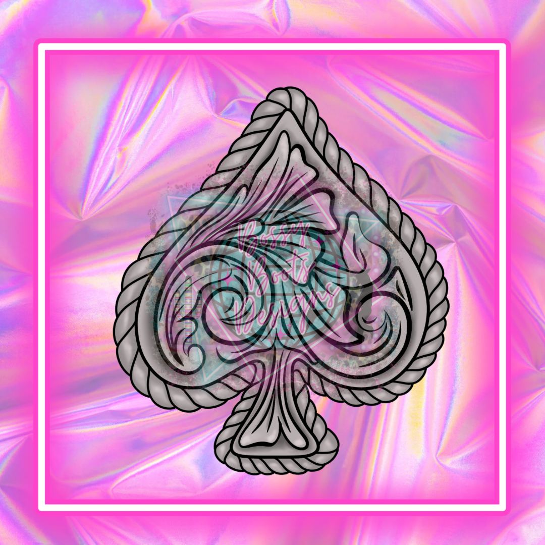 Tooled Spade – BossyBootsDesigns