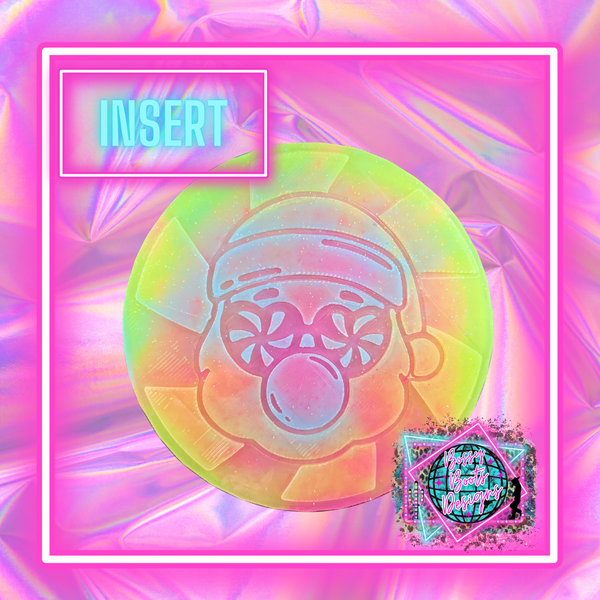 Groovy Peppermint Santa Circle Insert