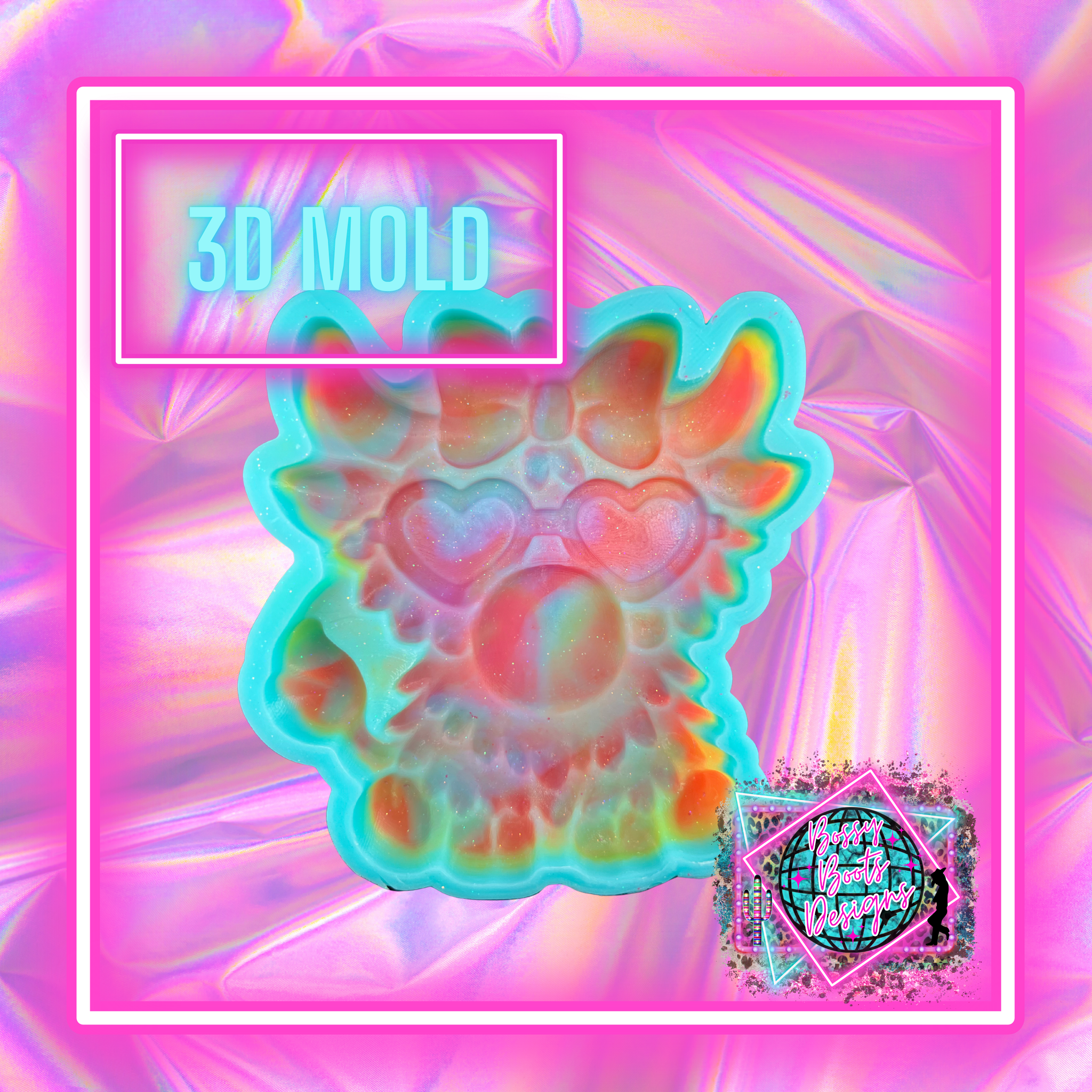 (3D) Bubble Highland Cow