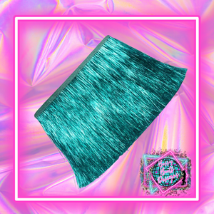 (4”)Turquoise Tinsel Fringe