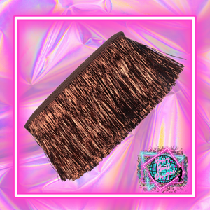 (4”)Brown Tinsel Fringe