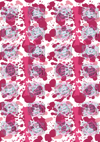 Exclusive Freshie Decal Sheet- Pink Cowhide