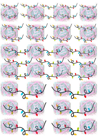 Exclusive Freshie Decal Sheet- Christmas Lights