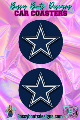 Cowboys Star Car Coasters