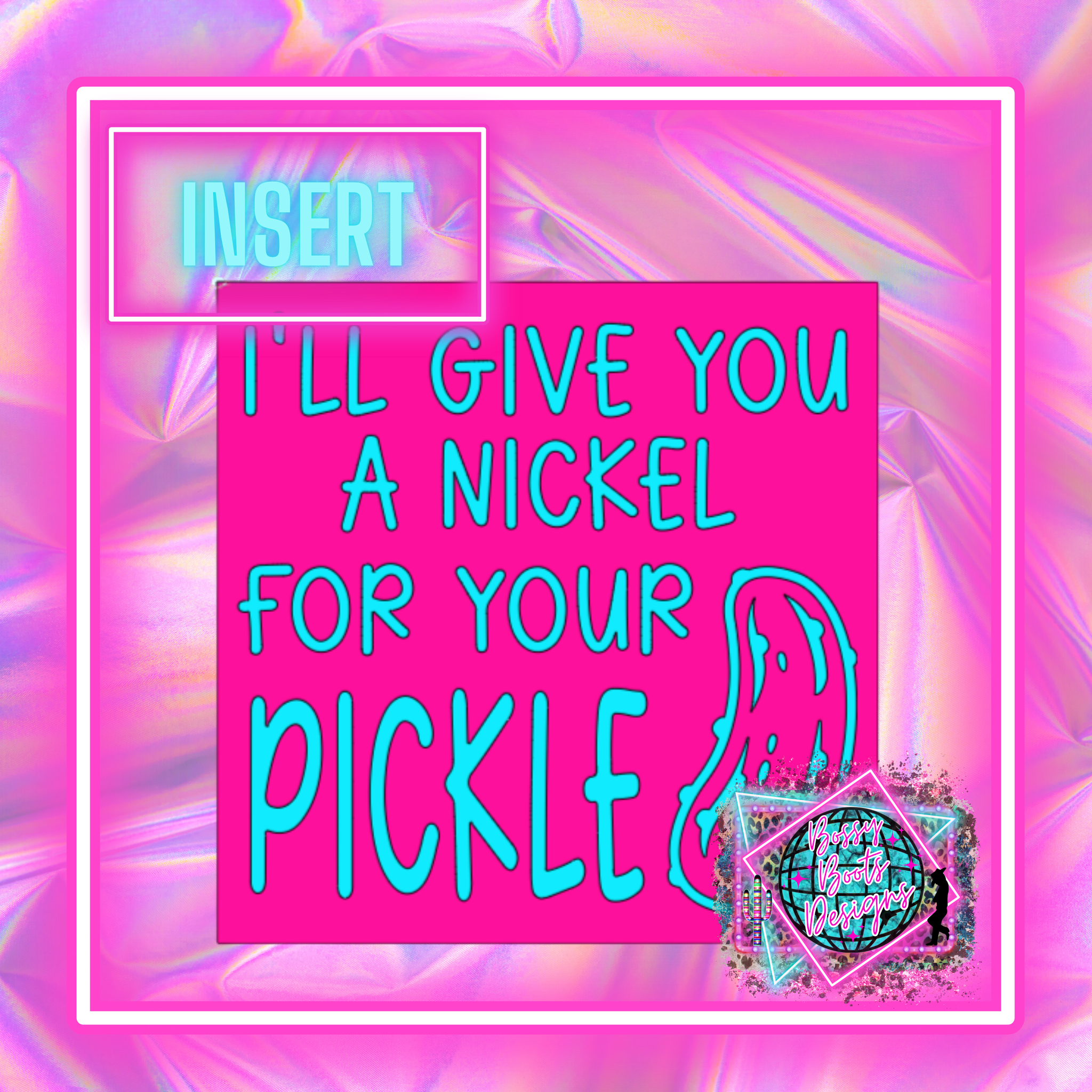 Nickel Pickle Square Insert