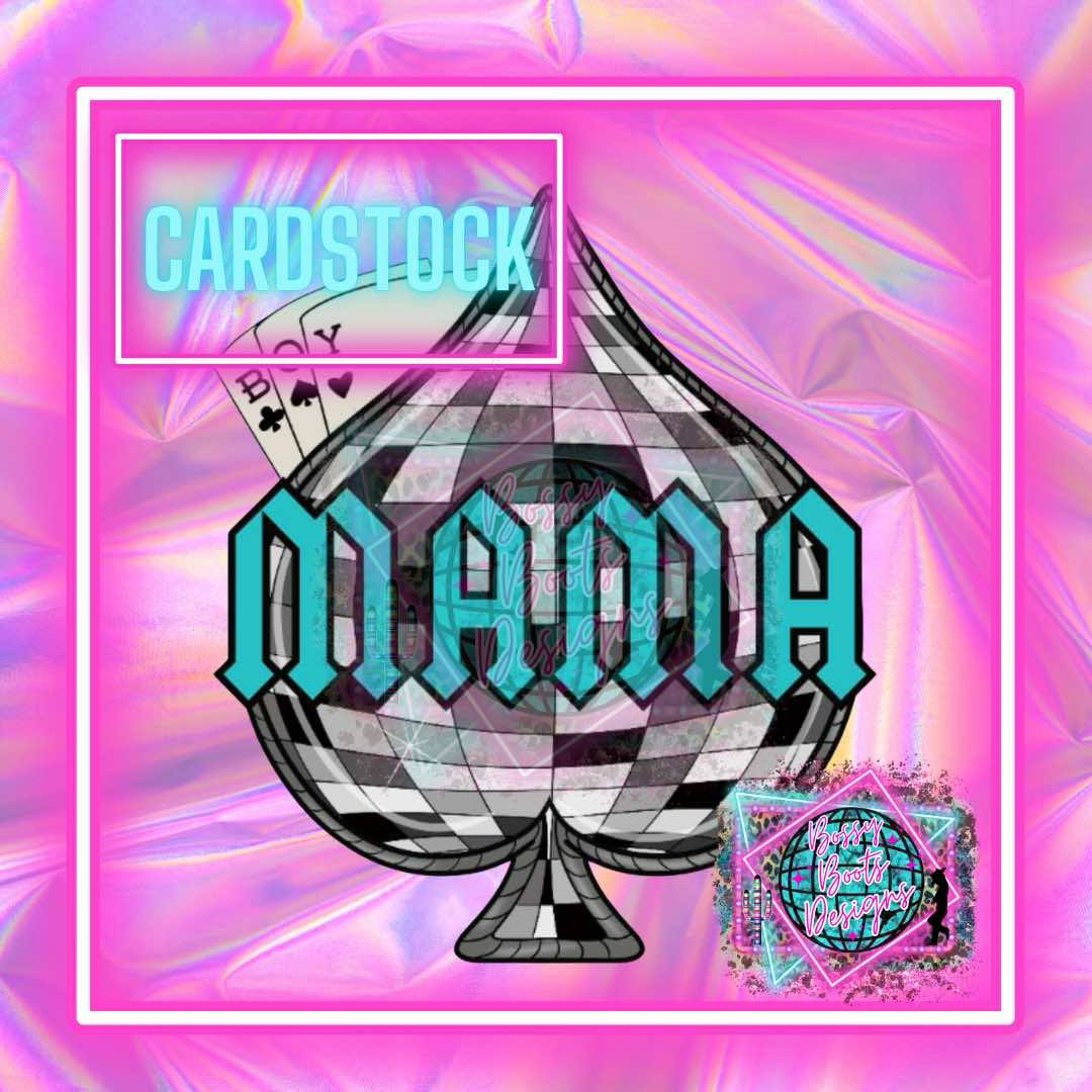 Boy Mama Spade Cardstock