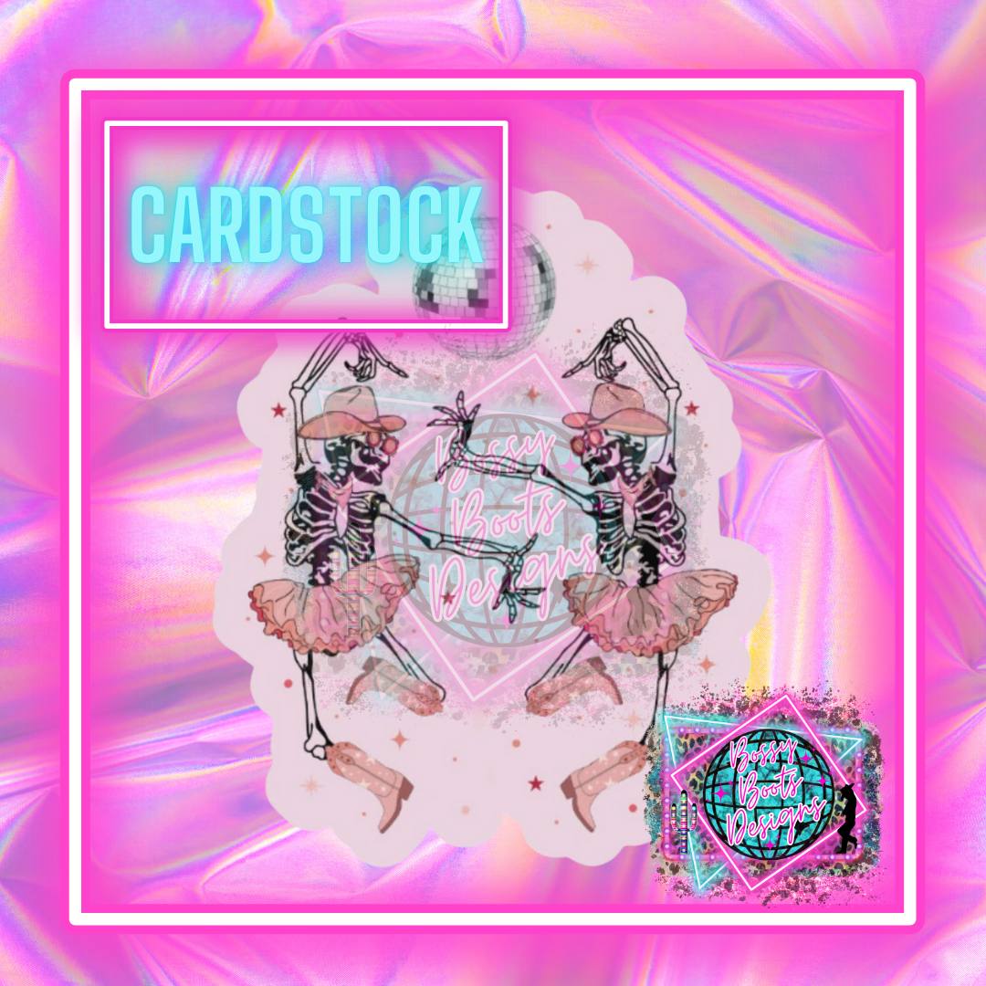 Disco Dancers Cardstock