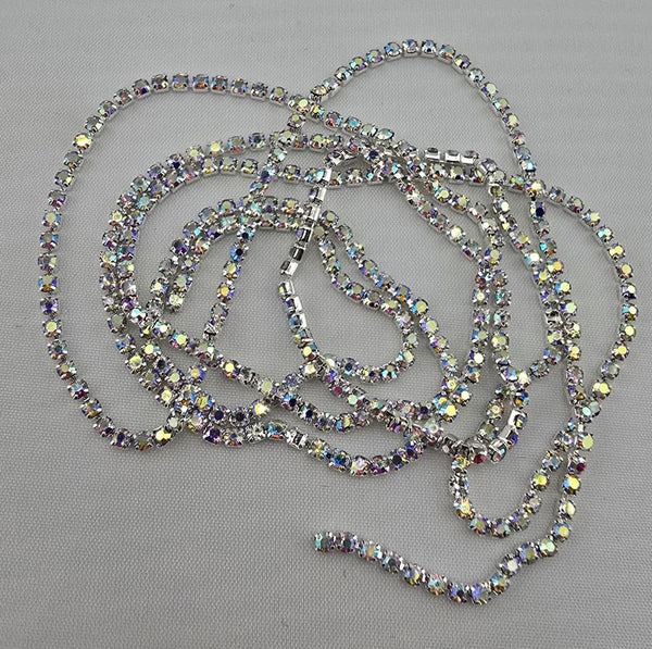 Crystal AB Rhinestone Chain