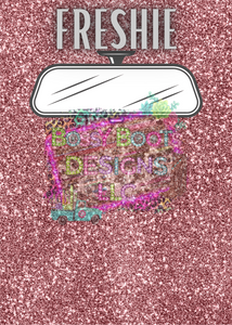 Rose Gold Glitter Freshie Bag File